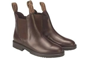 Rhinegold Adults Classic Leather Jodhpur Boots (sizes 6-11) Brown 9