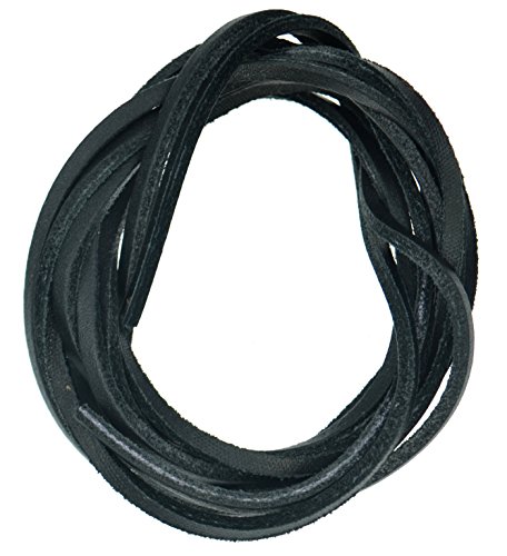 Preisvergleich Produktbild Leder Schnürsenkel – Schwarz