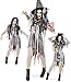 Produktbild Zombie Kleid 38 Halloween Damen Kleid 1tlg. Pannesamt Damen Kostüm Horror Geist Zauberer Hexe