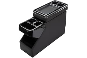 Swgaunc Mittelkonsole mit Ablagen Staufach für Bus T5 T6 ab 03, Aufbewahrungskiste mit Getränkehalter zubehör