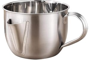 LUUKUP 1000ML Stainless Steel Oil Soup Separator-Multifunction Gravy Oil Soup Fat Separator Strainer Bowl-Creative Kitchen Cooking Tools