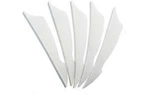 SHARROW 50pcs Plume de Flèche Naturelle 4 Pouces pour Tir à l'arc Chasse