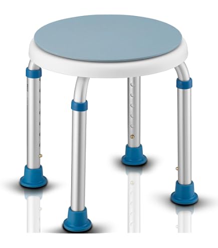 Sgabello Antiscivolo Per Vasca WENKO Secura, 40x21x31 Cm, Portata 150 Kg, Con Ventose E Seduta Strutturata – Testato TÜV/GS