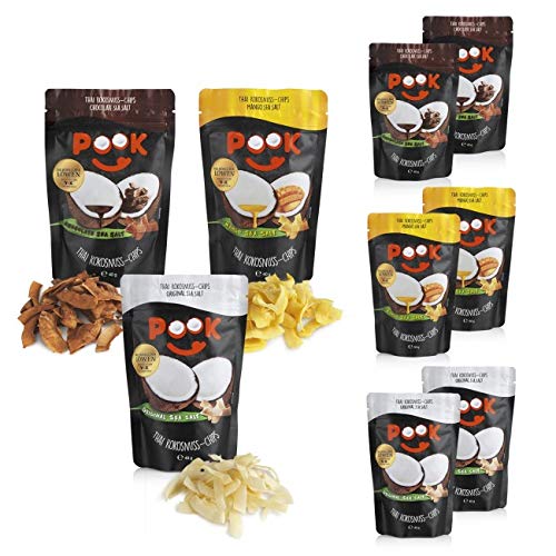Preisvergleich Produktbild POOK Kokosnuss-Chips TryMe 9er-Set