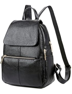 Greeniris Elegant PU-Leder Rucksack Handtasche Damen Groß Tagesrucksack