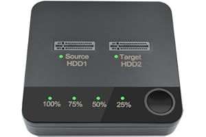 Liovitor 1 Set Duplicateur M.2 Boîtier SSD Dual Bay Station D' pour Disque Dur Externe Duplicateur M.2 avec Clone pour Lecteur SSD M2 HDD