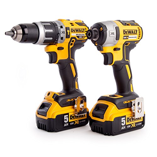 DEWALT dck266p2t-gb perceuse combi et visseuse à impact XR sans brossage Kit en TSTAK boite, 18 V, jaune/Noir