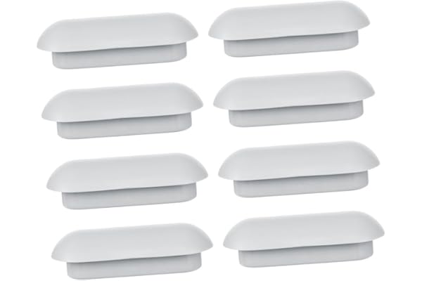 Angoily 8 Pièces Butoirs pour Siège de Toilette en Ldpe et Eva Antidérapants, Design Élégant, Faciles à Nettoyer, Accessoires Wc Universels pour Salle de Bain