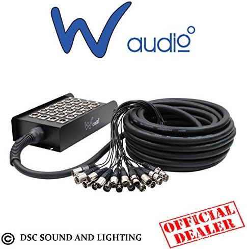 W AUDIO 16/4 XLR 15M BAND MULTICORE SNAKE 16 SENDS 4 RETURNS STAGE BOX