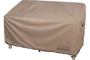 ULTCOVER Waterproof Outdoor Deep Seat Sofa Bench Cover 62W x 40D x 35H inch Patio Furniture Loveseat Cover