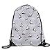 Produktbild DSGFSQ Sporttaschen Turnbeutel s Striped Sailboat Drawstring Bags Portable Backpack Pocket Bag Travel Sport Gym Bag Yoga Runner Daypack