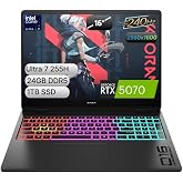 HP Omen | NVIDIA&reg; GeForce RTX&trade; 5070 8 GB | Intel&reg; Core Ultra 7 255H | 16 in&ccedil; 60-240 Hz 3 ms IPS Ekran | 24 GB DDR5 RAM | 1 TB