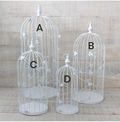 Jaula decorativa de metal para decoración - Diseño elegante France - Modelo Colibrí - Hogar y Mas - D