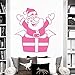 Produktbild guijiumai Wandtattoo Vinyl Repetable Wandaufkleber Kunst Weihnachtsmann Wandtattoos Weihnachtsdekoration Hause Tür Fenster Y 5 57X62 cm