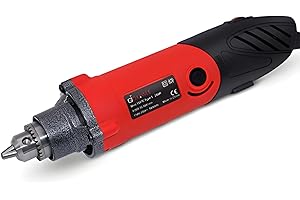GOXAWEE Strumento Multifunzione, 240W Smerigliatrice Dritta Elettrica - Velocità Variabile a 6 Livelli (8000-32000 RPM) per Progetti Artigianali e Creazioni Fai Da Te