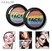 Eyeshadow,Ularma Focallure Rainbow Highlight Palette Baked Blush Face Shimmer Color