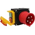 Interruptor De Máquina KOA7, 380/400V, 3 Fases, Con Cable E Inversor De Fase Incluye Trampilla De Parada De Emergencia Combinada Interruptor De Máquina KOA7, 380/400V, 3 Fases, Con Cable E Inversor De Fase Incluye Trampilla De Parada De Emergencia Combinada