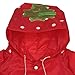 KINGSO Cute Kid Children Boy Girl Funny Cartoon Hoodie Outwear Cover Rain Coat Raincoat Red
