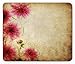 Produktbild WYICPLO Floral Mouse Pad, Retro Flowers on Old Grunge Paper Background Nostalgic Background Bouquet Print, Standard Size Rectangle Non-Slip Rubber Mousepad, Sand Brown Pink