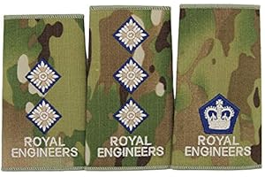 Official Issue Royal Engineers MTP RE Officers Rank Slides CAPTAIN