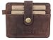 Produktbild Dünne Herren Leder Geldbörse/kleiner flacher Geldbeutel/schlanke Brieftasche/Slim Portmonee Portemonnaie braun Büffel-leder Lozano 30013