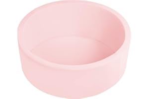 Selonis Soft Ball Pit Pool 90X30cm/NO Balls Round For Baby Toddler Foam, Pink