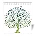 Produktbild Violetpos Duschvorhang Regenbogen Baum Silhouette Hochwertige Qualität Badezimmer 160 x 180 cm