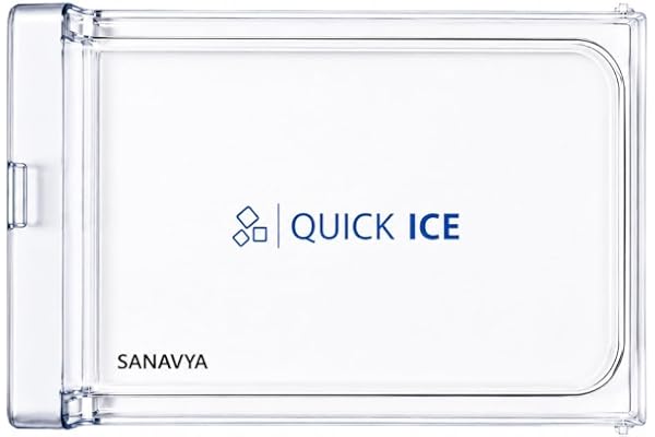 Sanavya® Freezer Door Replacement with Round Lock Compatible for Whirlpool Single door Gen-y | Transparent (Height 18.8 cm Wh