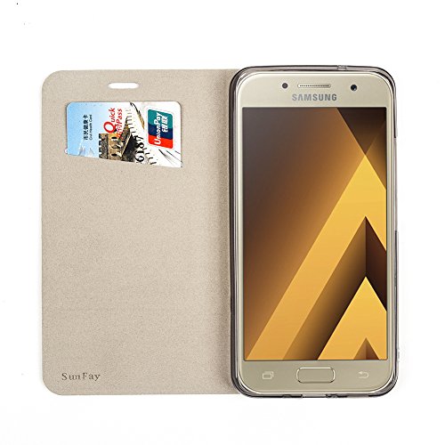 Funda Samsung Galaxy A3 2017 SunFay Cartera Carcasa Flip Folio Caja Piel PU Suave Super Delgado Estilo Libro Soporte Plegable para Samsung Galaxy A3 2017 - Gris reviews Funda Samsung Galaxy A3 2017 SunFay Cartera Carcasa Flip Folio Caja Piel PU Suave Super Delgado Estilo Libro Soporte Plegable para Samsung Galaxy A3 2017 - Gris
