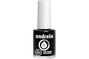 Andreia Vernis Halal - Esmalte de Uñas Vegano, Permeable y Transpirable que cumple con los requisitos Halal - Color B21 Negro