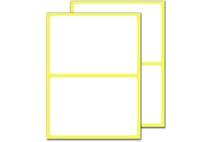 TOWNSTIX 150 x 100 mm, 60 Sztuk - Duże Białe Naklejki Cenowe Etykieta Samoprzylepna Do Pisania