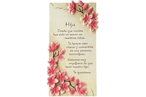 FRAMAN PERGAMINO DE PIEDRA LABRADA CON TEXTOS PARA OCASIONES ESPECIALES, IDEAL PARA REGALO ECONÓMICO. ESPECIAL HIJA