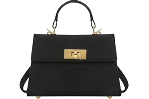 JiaDanweng Damen Crossbody Bag Schwarz Leder Schultertasche Henkeltasche Handtaschen Umhängetasche Handy Elegant Groß für Frauen - Handytasche Klein mit Schultergurt, Shopping Tasche