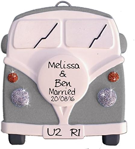 VW Camper Van, Personalised Plaque, V Dub Inspired in Grey - by Truly for You