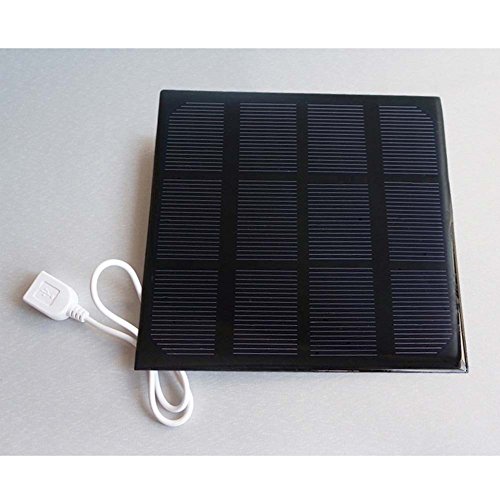 Janecrafts 3.5W 6V 500mA Mini Solarpanel Solarmodul Polykristallin Solarzelle Mit USB zur Aufladung für Mobilgeräte & Powerbanks