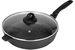 Sitram VIP MINERA Sauteuse en fonte d'aluminium induction, Noir D28cm