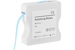OFFCUP Sandpapper, Slipremsor för tandvård, Ultrafina kornstorlekar för interdental slipning, Poleringsremsor för tandvård, Bärbart sandpapper för polering av tänder (6m x 4mm