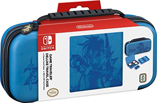 BigBen - NNS42 Bolsa De Transporte Con Asa Diseño Zelda Breath of The Wild, Color Azul (Nintendo Switch)