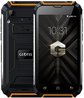 GEOTEL G1 3G WCDMA Unlocked Smartphone Android 7.0 5.0inch HD Screen MTK6580A Quad-core 1.3GHz 2GB RAM 16GB ROM 2.0MP+8.0MP Camera 7500mAh GPS FM Bluetooth Flashlight Tough Material Mobile Phone