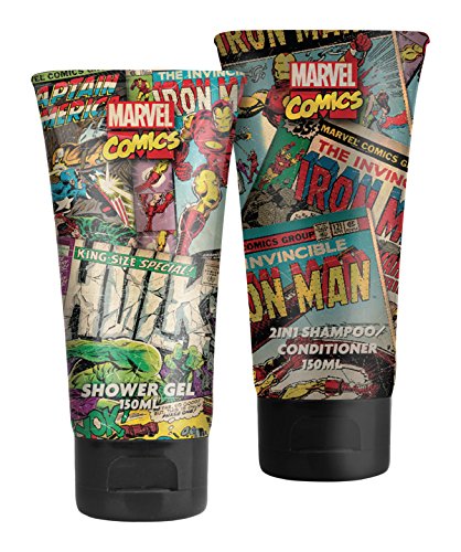 Marvel Comics Held Face und Body Set - Wunder, 1er Pack (1 x 440 ml)