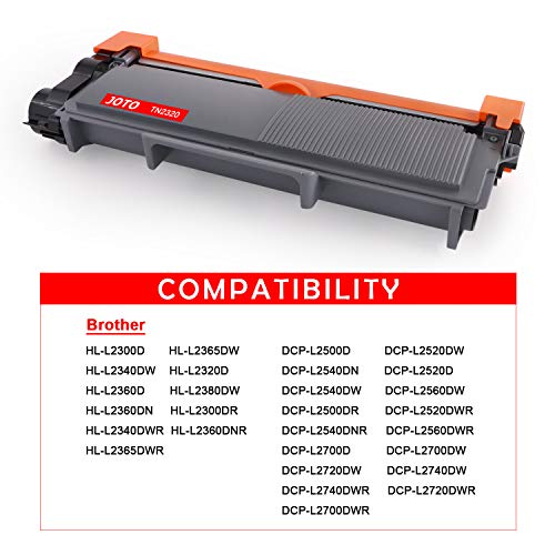 JOTO TN2320 Cartucho de t ner Compatible para Brother TN2320 TN-2320 TN2310 TN 2320 TN 2310 TN660 2 Negro Usado con HL-L2340DW MFC-L2700DW HL-L2300D MFC-L2740DW DCP-L2520DW HL-L2360DN DCP-L2500D reviews JOTO TN2320 Cartucho de t ner Compatible para Brother TN2320 TN-2320 TN2310 TN 2320 TN 2310 TN660 2 Negro Usado con HL-L2340DW MFC-L2700DW HL-L2300D MFC-L2740DW DCP-L2520DW HL-L2360DN DCP-L2500D