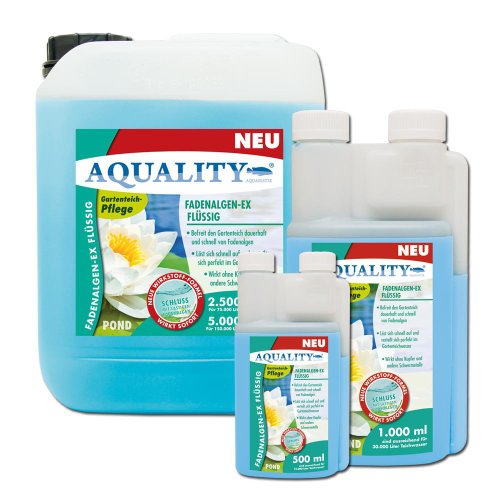 AQUALITY Fadenalgen-EX Flüssig für Ihren Gartenteich 1.000 ml (Flüssiger Fadenalgenvernichter, Algenmittel und Algenentferner für Ihren Gartenteich. Jetzt noch bessere Wirkung. Löst sich sehr schnell im Teich auf) - 3