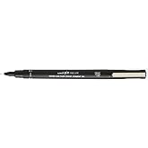Uni-Ball Pin01-200 Fine Line Akrilik U&ccedil;lu Kalem, 0.1 mm U&ccedil;, Siyah