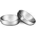 2x Stainless Steel Bowl Cat Bowl, 304 Material Cat Dish, Safe to Contact with Food, Drop-proof and Easy to Clean