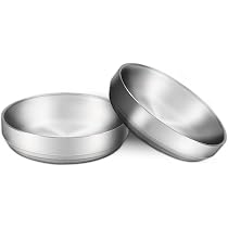 Edelstahl-Katzennäpfe Set – 17,3 Cm Breit, Flach & Schnurrhaarfreundlich, Leicht Zu Reinigen