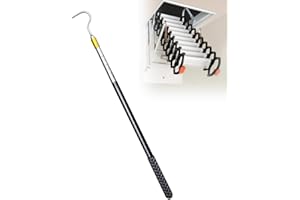 LUPATDY Barre Télescopique pour Voile D'ombrage, Ouverture de Store pour Camping-Car, Crochet Bateau, Barre de Piscine, Porte-Serpent, Barre avec Crochet pour Robot de Piscine Seagull SE et Scuba SE