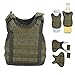 Produktbild Tbest Bier Weste Getränkeweste, Mini Military Molle Weste Bierkühler für Bierflasche Dose Getränkedekoration Abdeckung für Weihnachten Personalisierte Getränke Set KTV Bar Dekoration(Grün)