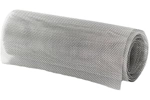 ZFYANSSEE 304 Stainless Steel Wire Mesh Roll 40cm x 3 Metre, 20 Mesh Rodent Proof Fine Metal Mesh,Mouse Rodent Insect Mesh for Vents, Home, Kitchen, Garden