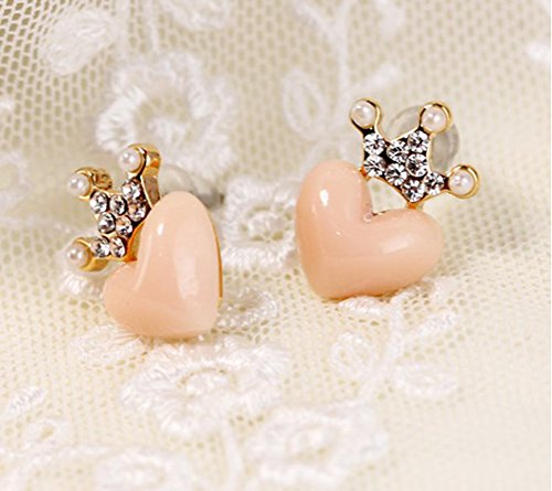 Hosaire-1x-Beauty-Nice-Newest-Sweet-Korean-Fashion-Lady-Girls-Rhinestone-Crown-Love-Heart-Stud-Earrings-Pin