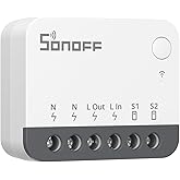 ZigBee Mini Akıllı Anahtar, SONOFF ZBMINIR2 Işık Anahtarı, Alexa, SmartThings Hub, Google Home ve SONOFF ZBBridge ile Uyumlu,